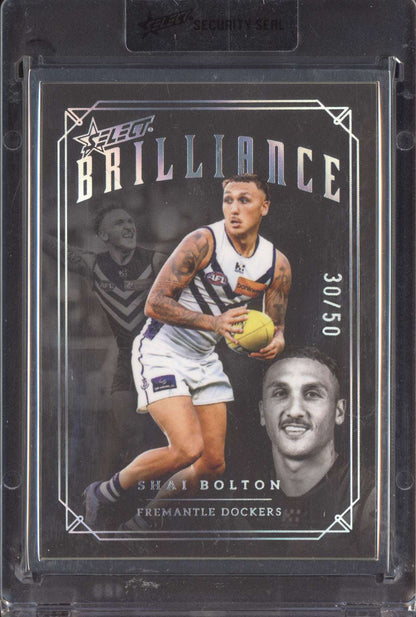 Shai Bolton 2025 Select Brilliance Signatures Silver 30/50