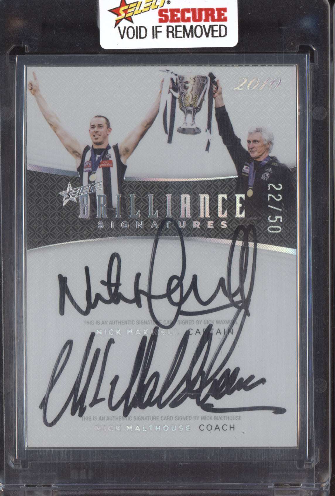 Maxwell Malthouse 2024 Select Brilliance Superstars Captain Coach Signature /50