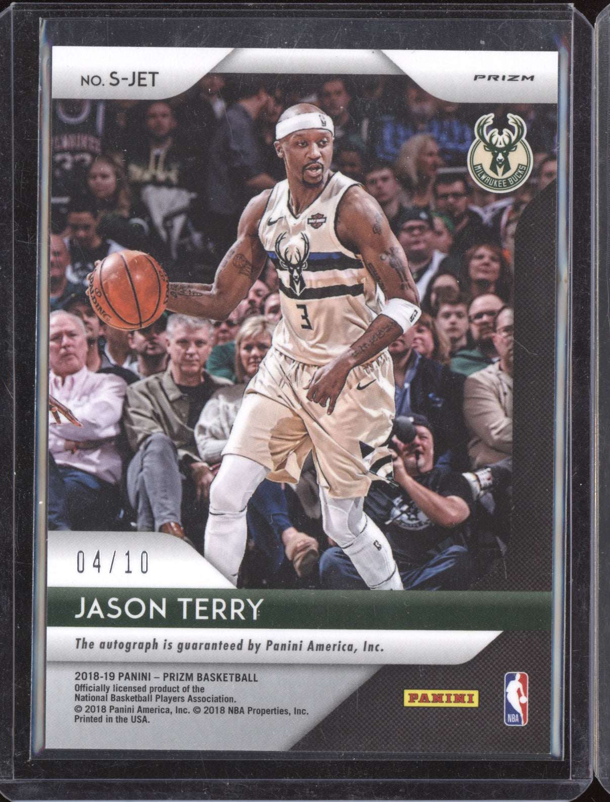 Jason Terry 2018-19 Panini Prizm Gold Auto 4/10