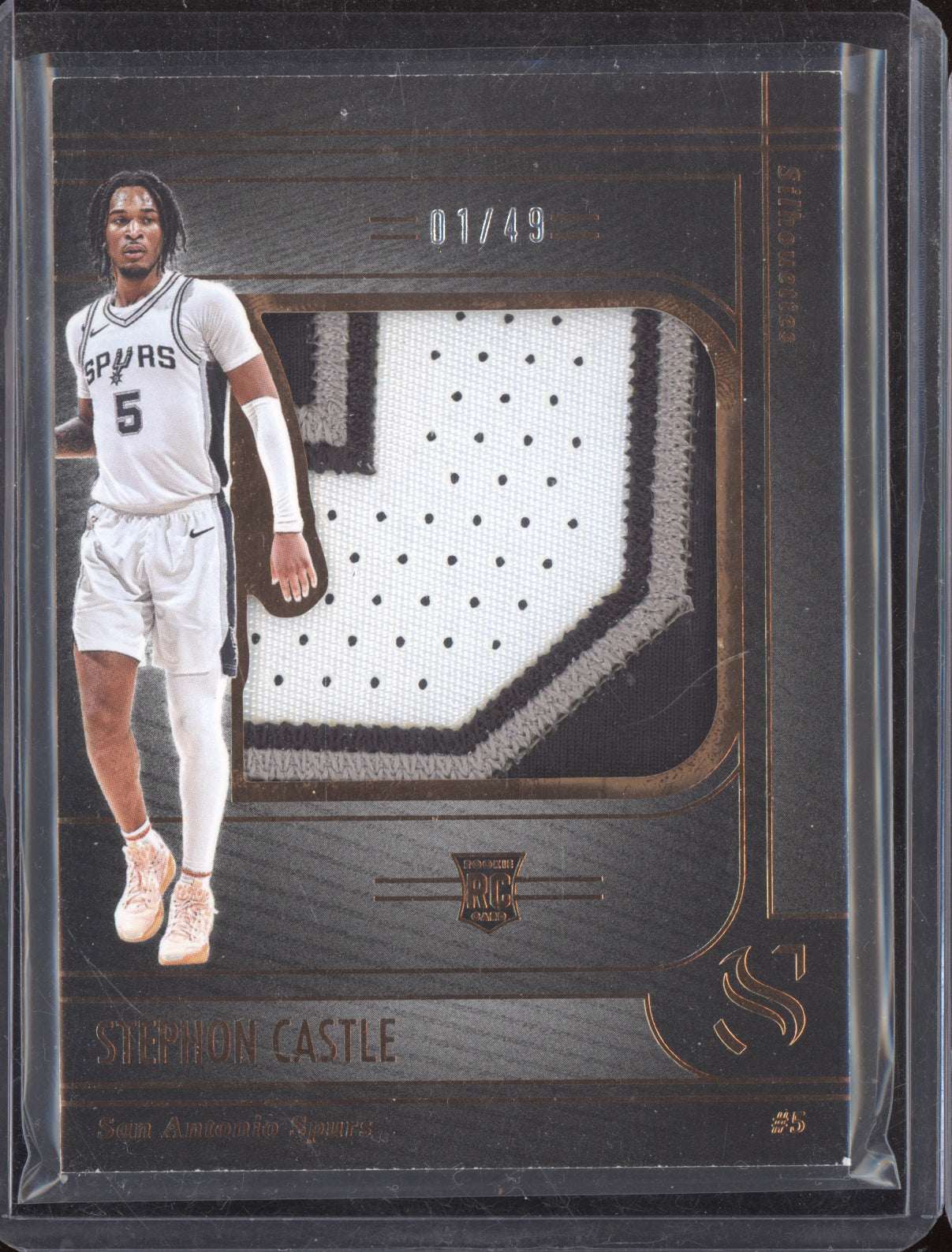 Stephon Castle 2024-25 Panini Silhouette Patch RC 1/49