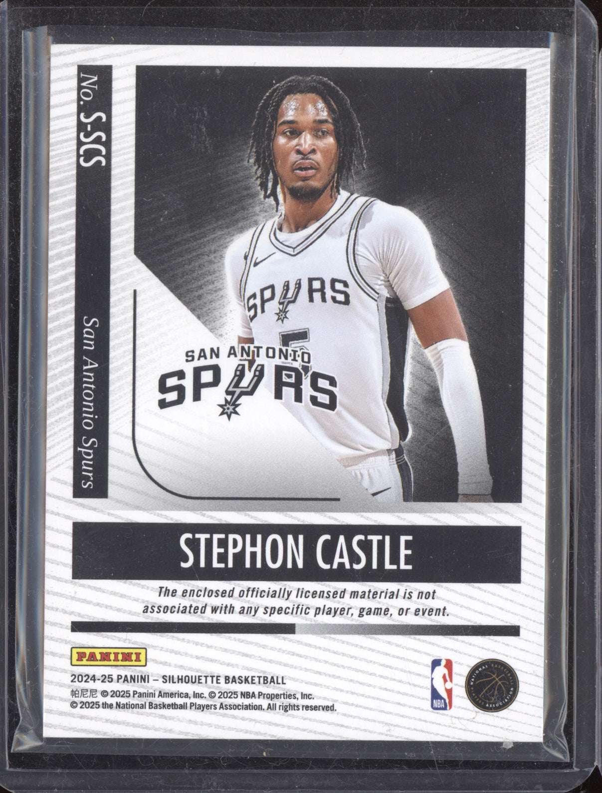 Stephon Castle 2024-25 Panini Silhouette Patch RC 1/49