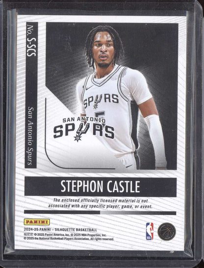 Stephon Castle 2024-25 Panini Silhouette Patch RC 1/49
