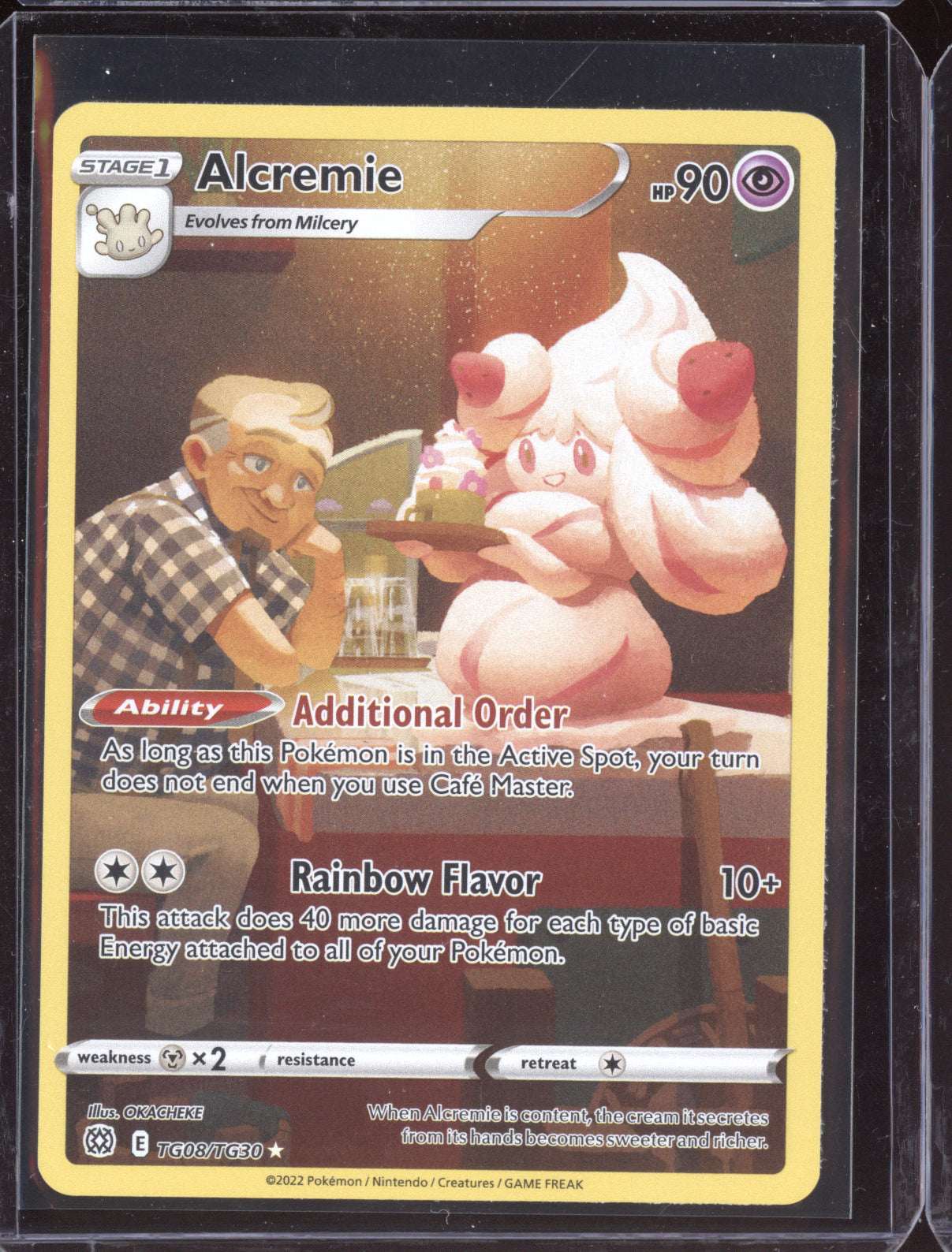 Alcremie 2022 Pokemon Brilliant Stars Trainer Gallery Holo Rare TG08/TG30