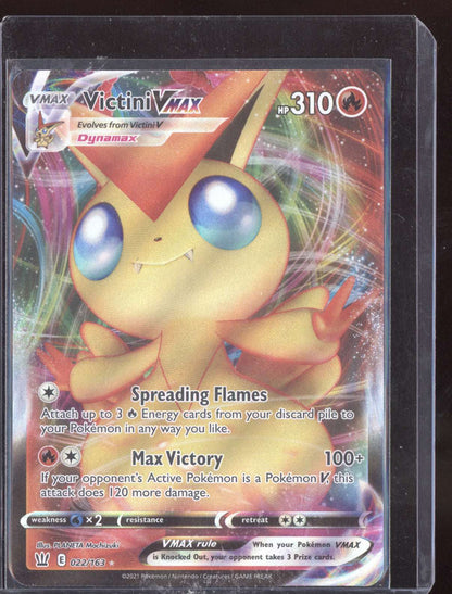 Victini VMAX 2021 Pokemon Battle Styles Holo Rare VMAX 022/163