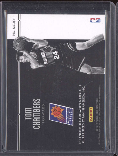 Tom Chambers 2016-17 Panini Noir Materials Gold Prime Patch 9/10