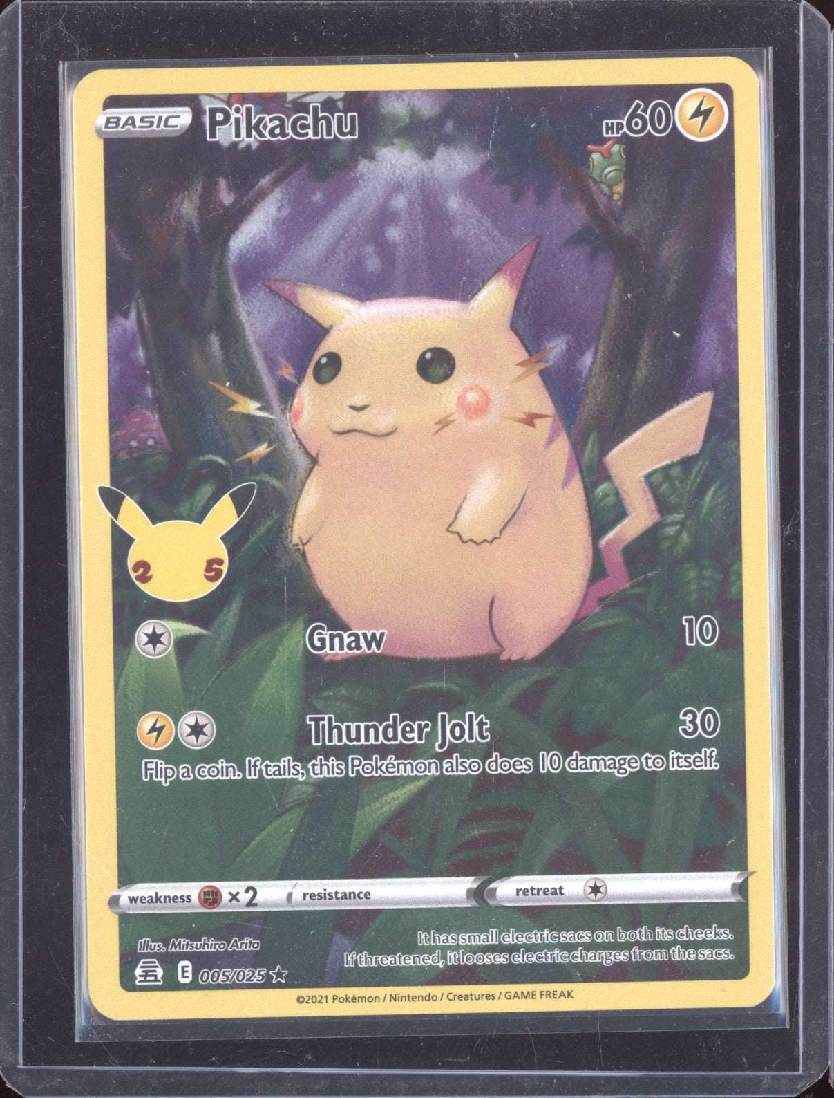 Pikachu 2021 Pokemon Celebrations Rare Holo 005/025