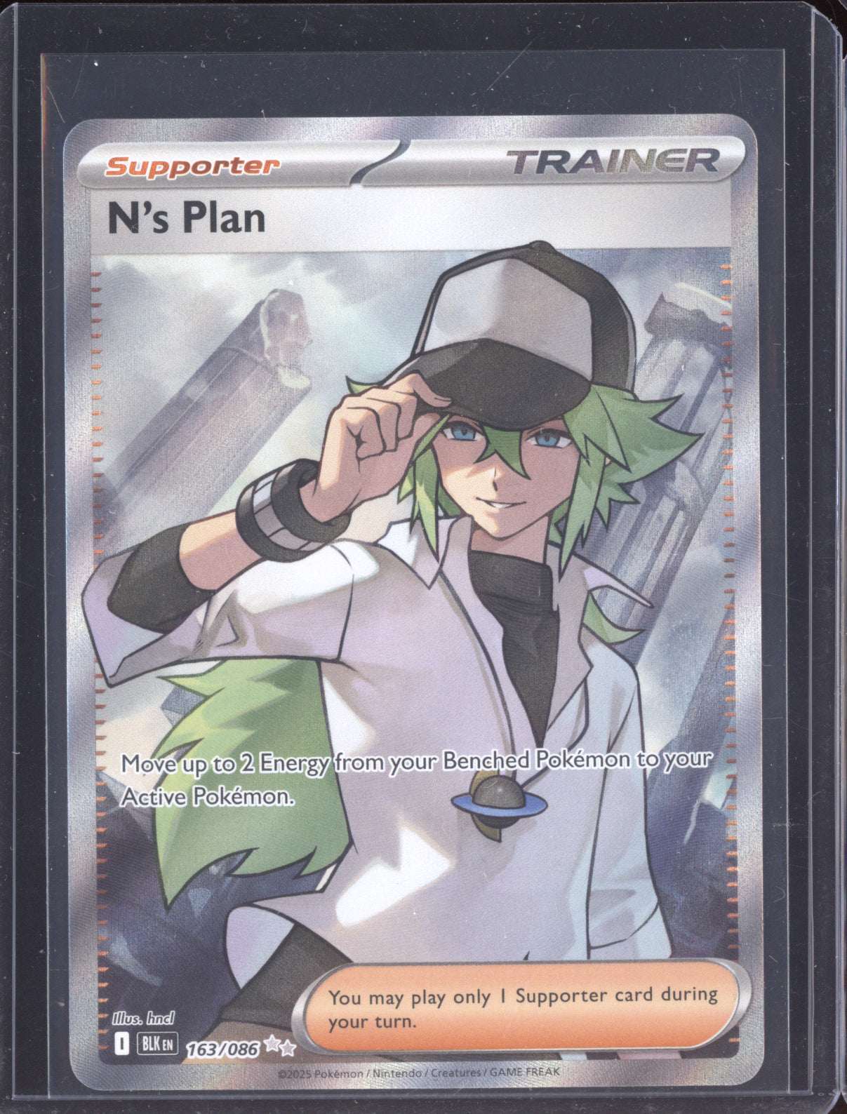 N's Plot 2025 Pokemon Black Bolt Secret Rare 162/086