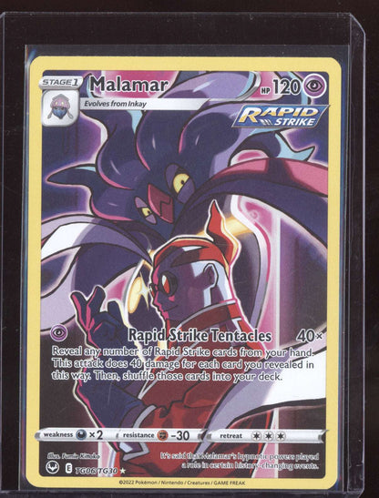 Malamar 2022 Pokemon Silver Tempest Trainer Gallery Holo Rare TG06/TG30