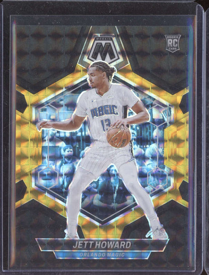 Jett Howard 2023-24 Panini Mosaic Black Gold RC 2/8