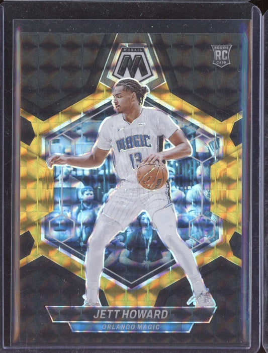 Jett Howard 2023-24 Panini Mosaic Black Gold RC 2/8