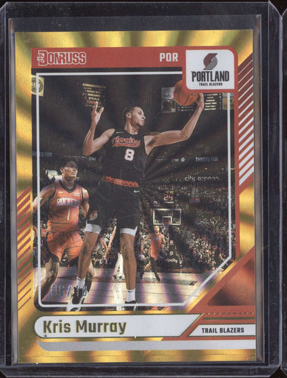 Kris Murray 2024-25 Panini Donruss Holo Gold Laser 6/10