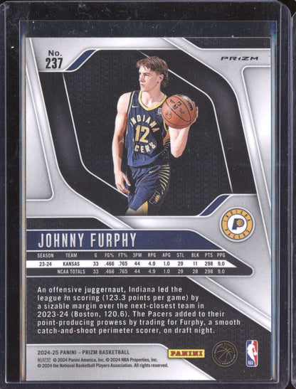 Johnny Furphy 2024-25 Panini Prizm Silver RC