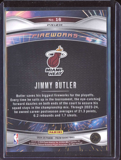 Jimmy Butler 2024-25 Panini Prizm Fireworks Silver