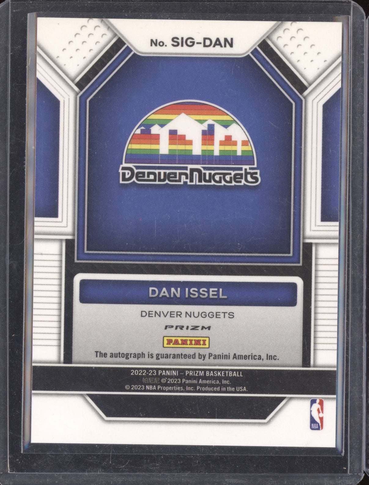 Dan Issel 2022-23 Panini Prizm Red Choice Auto