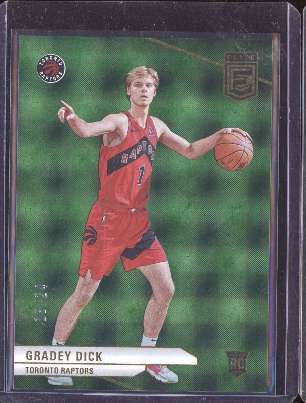 Gradey Dick 2023-24 Panini Elite Green International RC 18/24