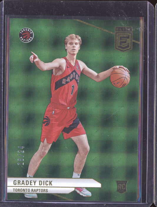 Gradey Dick 2023-24 Panini Elite Green International RC 18/24