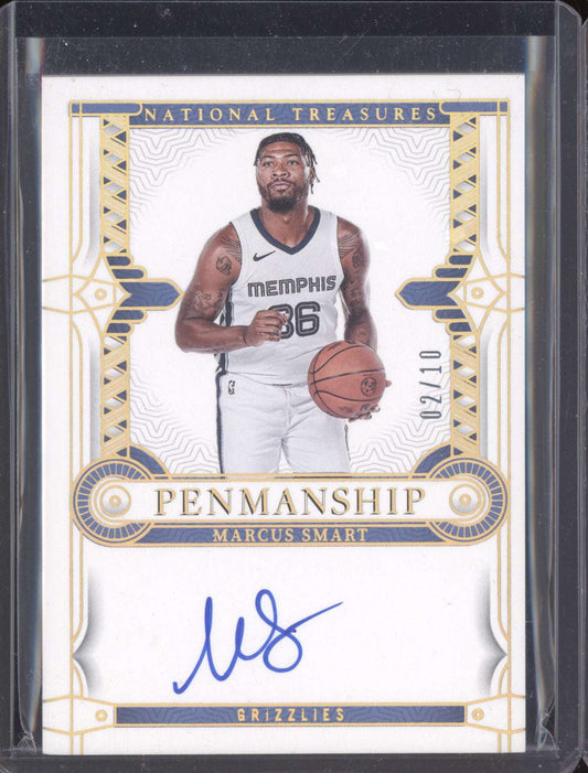 Marcus Smart 2023-24 Panini National Treasures Penmanship Gold 2/10