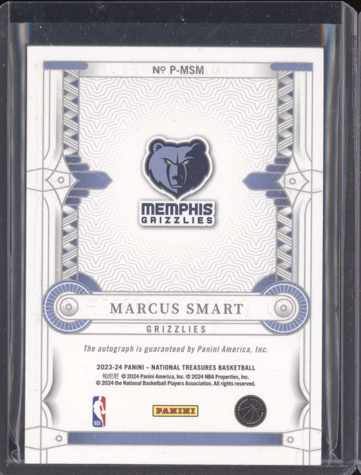 Marcus Smart 2023-24 Panini National Treasures Penmanship Gold 2/10