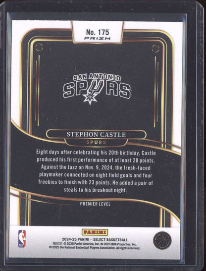 Stephon Castle 2024-25 Panini Select Silver RC