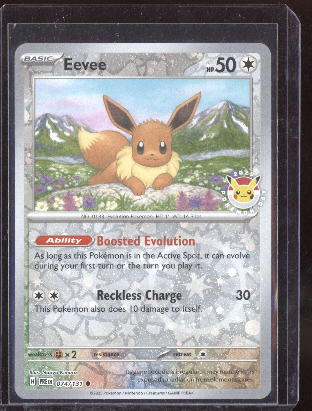 Eevee 2025 Pokemon PRE EN-Prismatic Evolutions Pokemon Day Promo 143