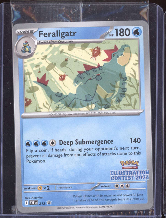 Feraligatr 2025 Pokemon Scarlet & Violet Promo Illustration Contest 213