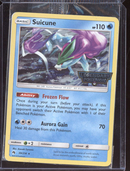 Suicune 2018 Pokemon Lost Thunder Cosmos Sealed 059