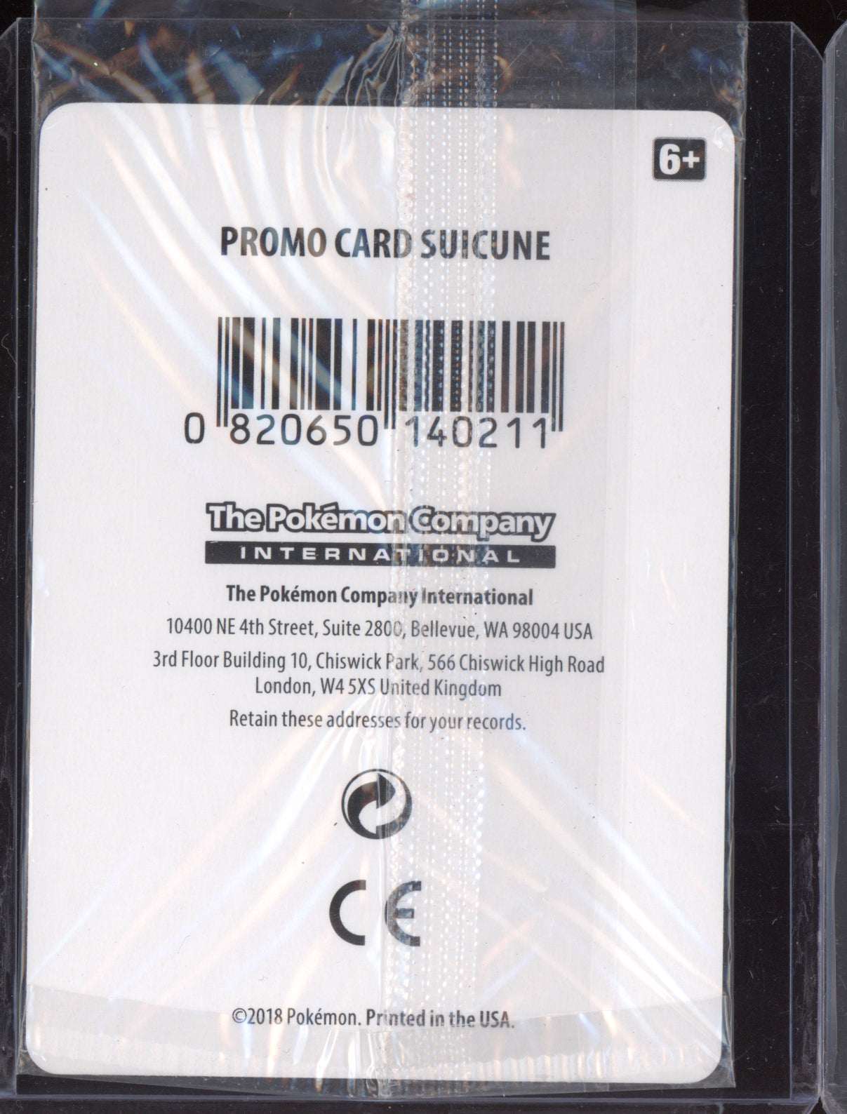 Suicune 2018 Pokemon Lost Thunder Cosmos Sealed 059