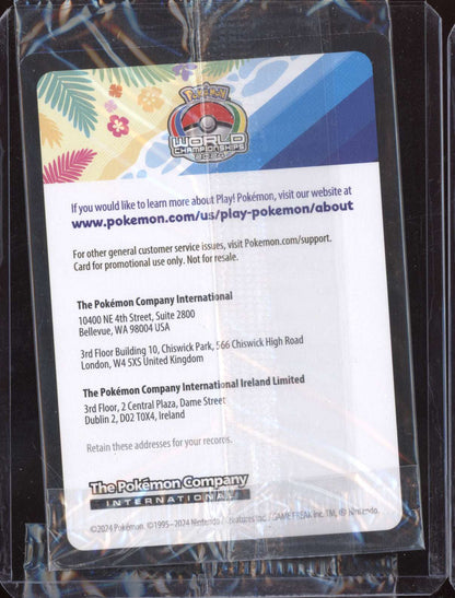 Pikachu 2024 Pokemon Scarlet & Violet Promo Sealed World Championships 190