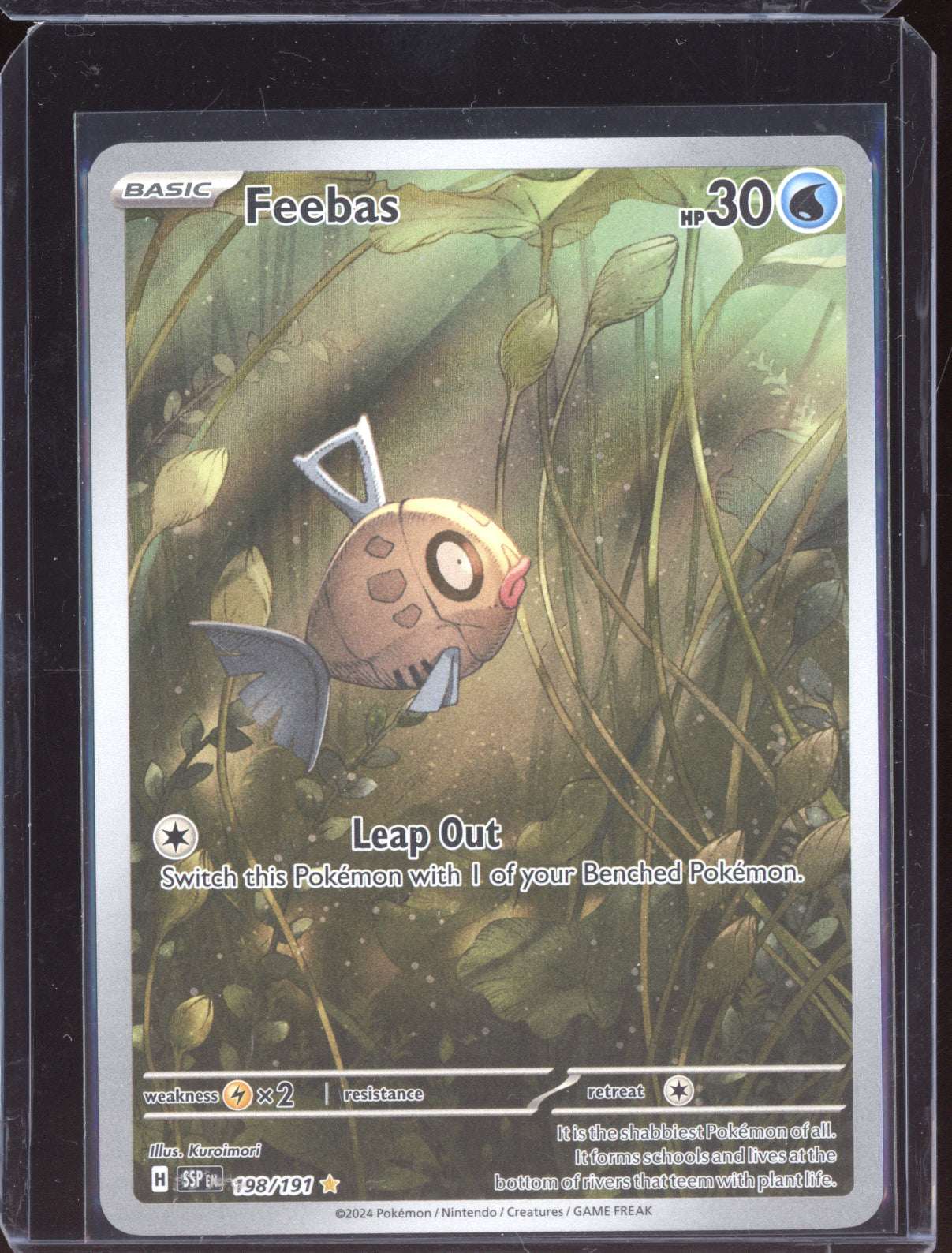 Feebas 2024 Pokemon Surging Sparks Illustration Rare 198/191