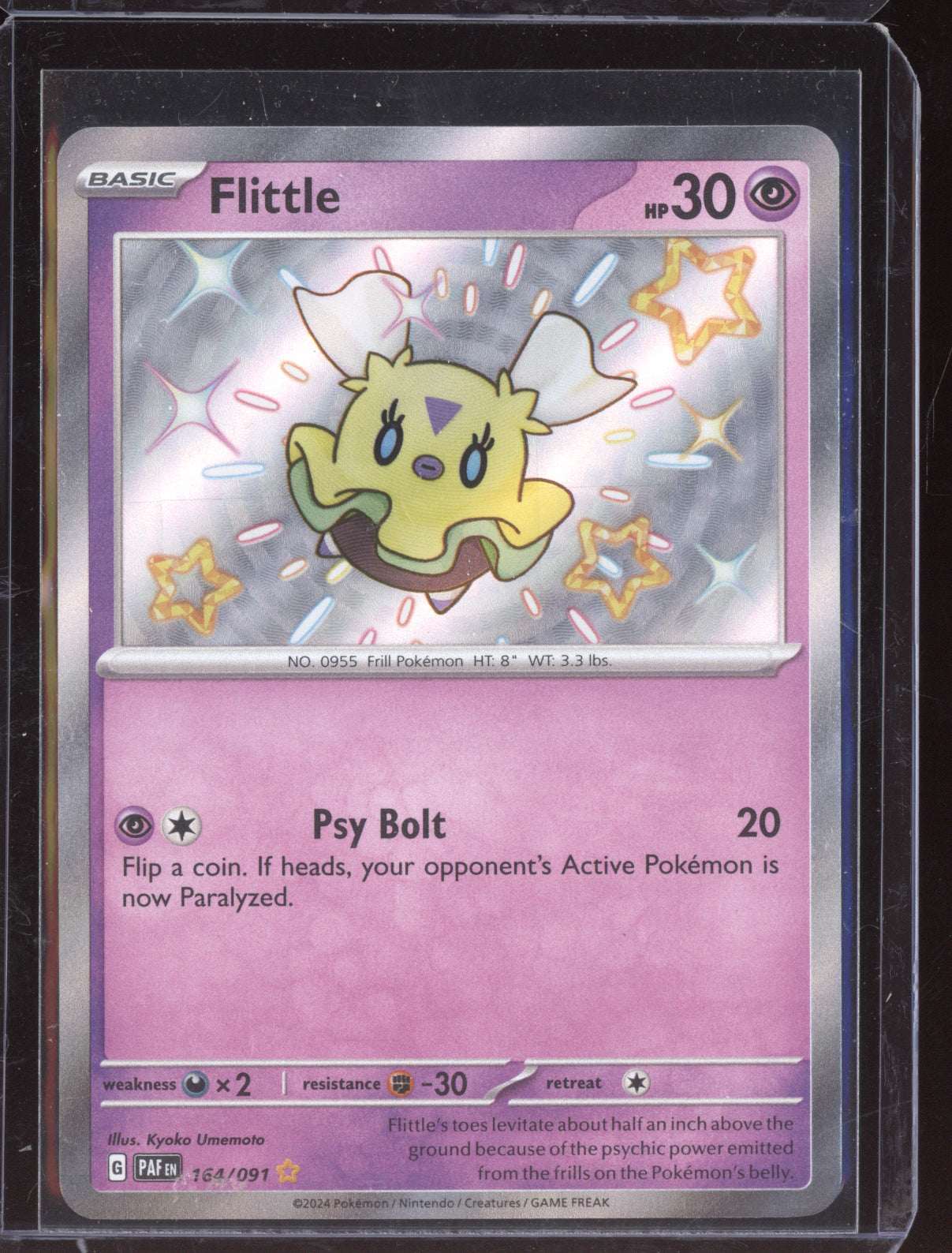 Flittle 2024 Pokemon Paldean Fates Shiny Rare 164/091