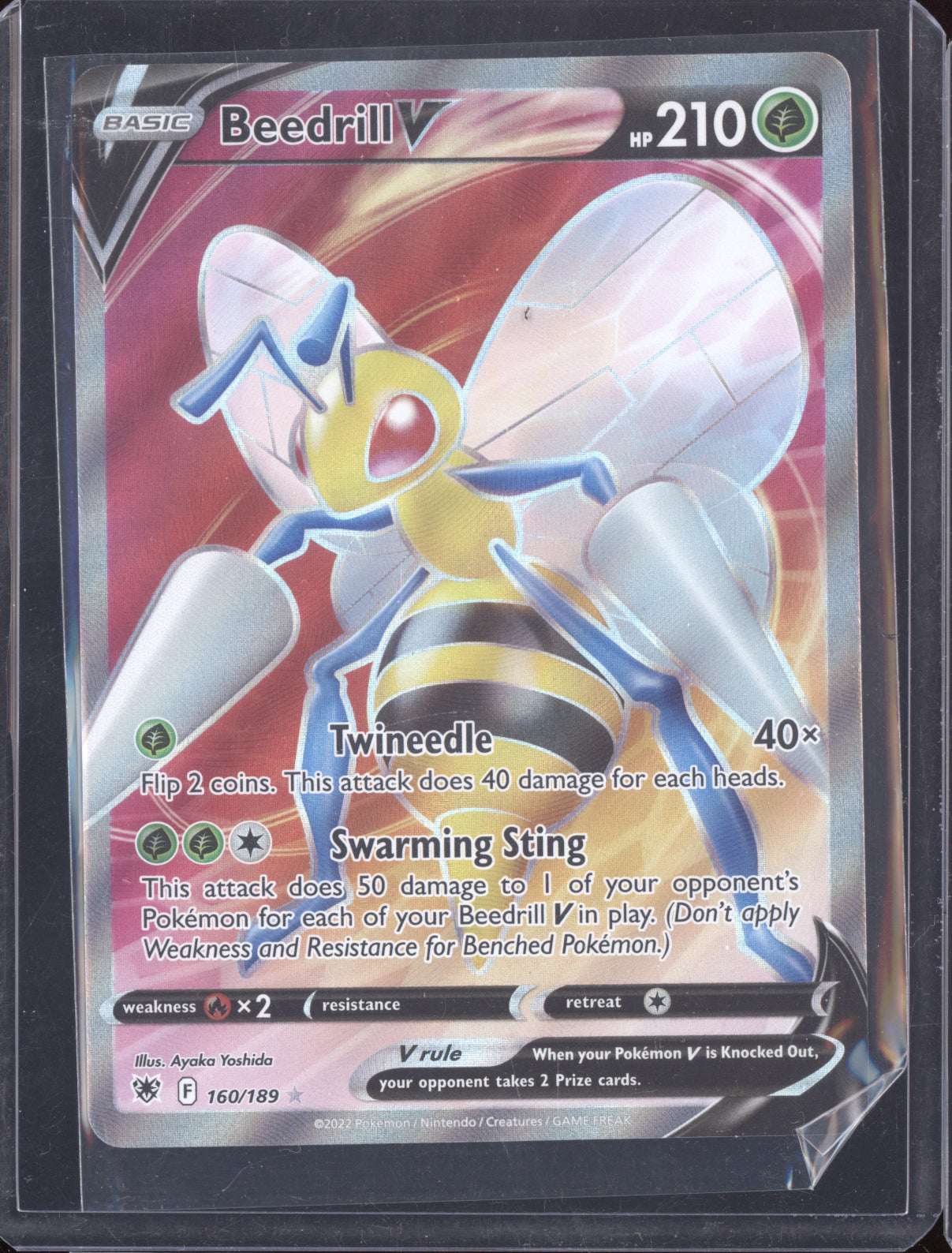 Beedrill V 2022 Pokemon Astral Radiance Ultra Rare 160/189