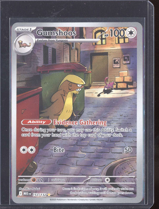 Gumshoos 2025 Pokemon Mega Evolution Shiny Rare 153/132