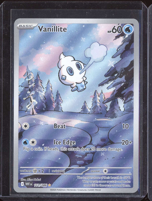 Vanillite 2025 Pokemon White Flare Illustration Rare 111/086
