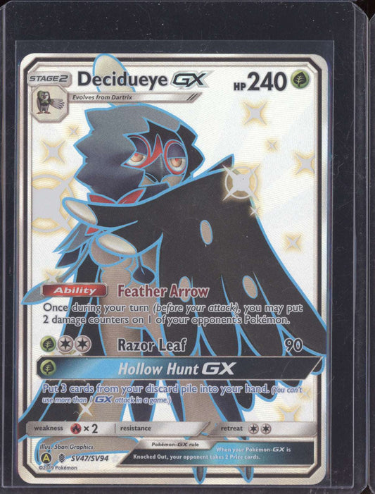 Decidueye-GX 2019 Pokemon Hidden Fates Rare Shiny SV47/SV94