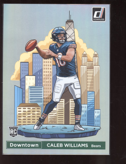 Caleb Williams 2024 Panini Donruss Oversized Jumbo Downtown RC