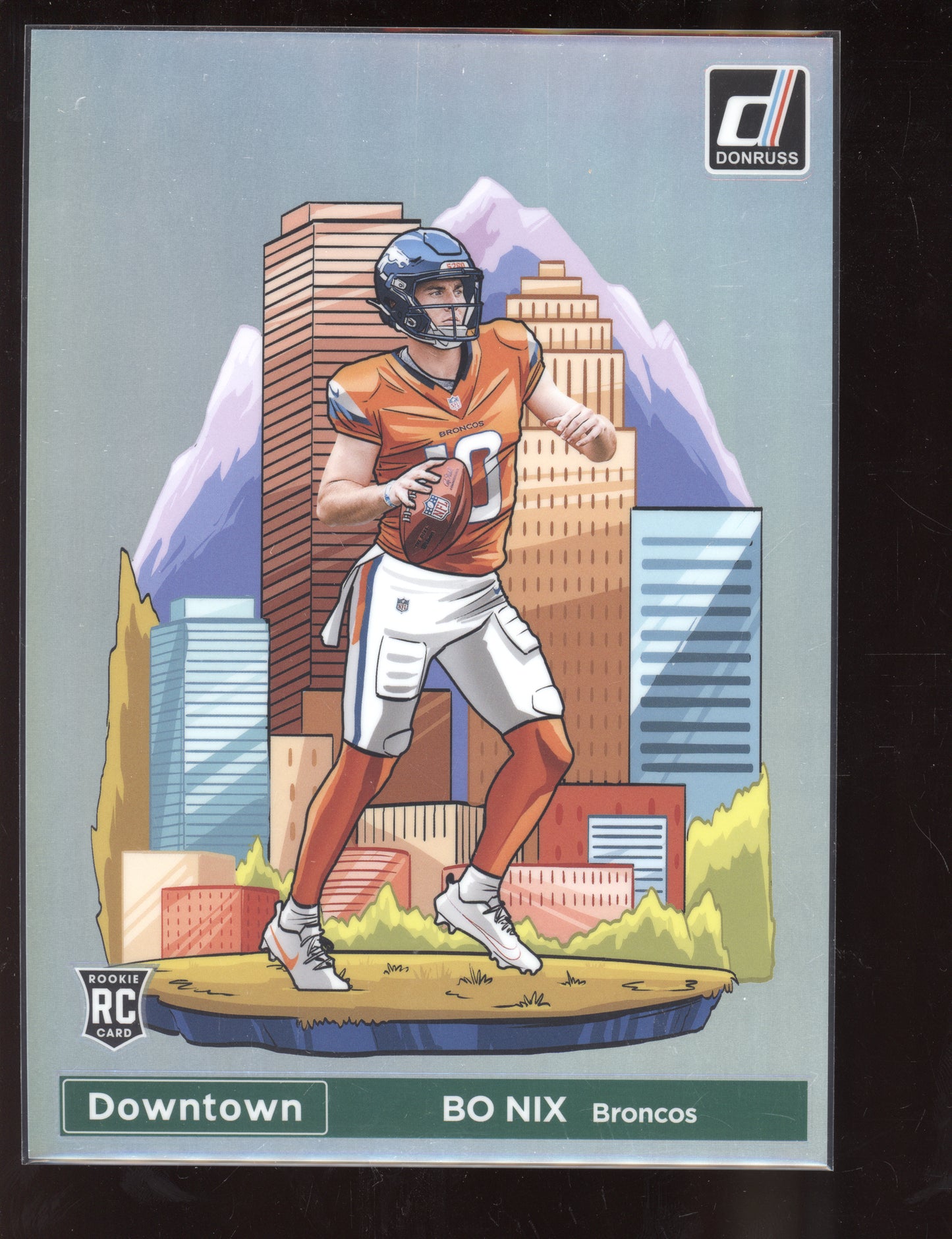 Bo Nix 2024 Panini Donruss Oversized Jumbo Downtown RC