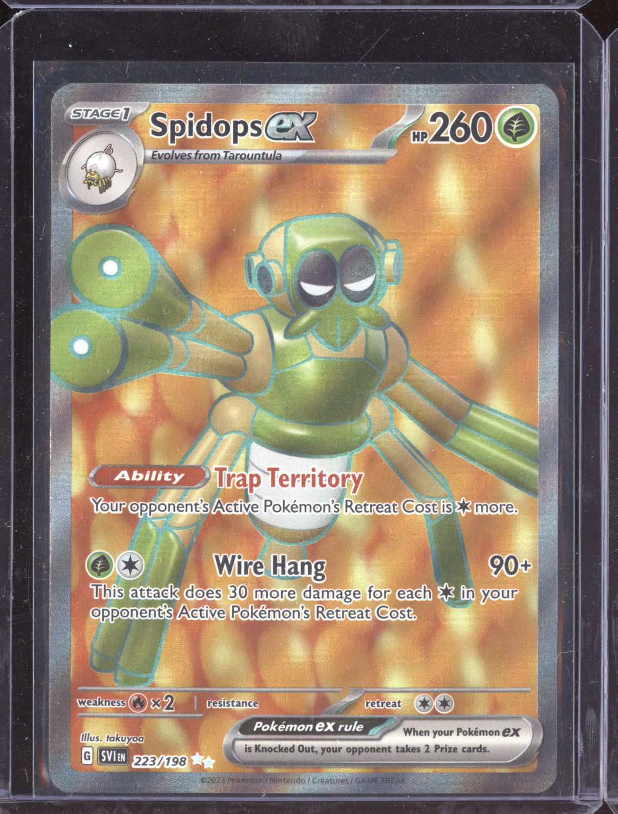 Spidops ex 2023 Pokemon SVI Scarlet & Violet Ultra Rare 223/198