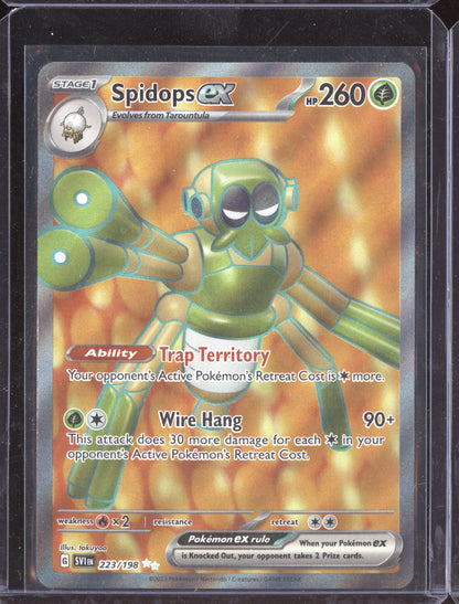 Spidops ex 2023 Pokemon SVI Scarlet & Violet Ultra Rare 223/198