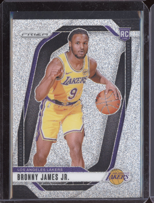 Bronny James Jr. 2024 Panini Prizm Silver Glitter RC