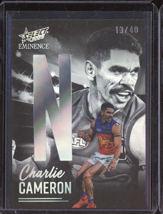 Charlie Cameron 2025 Select Eminence Platinum Nameplate 13/40