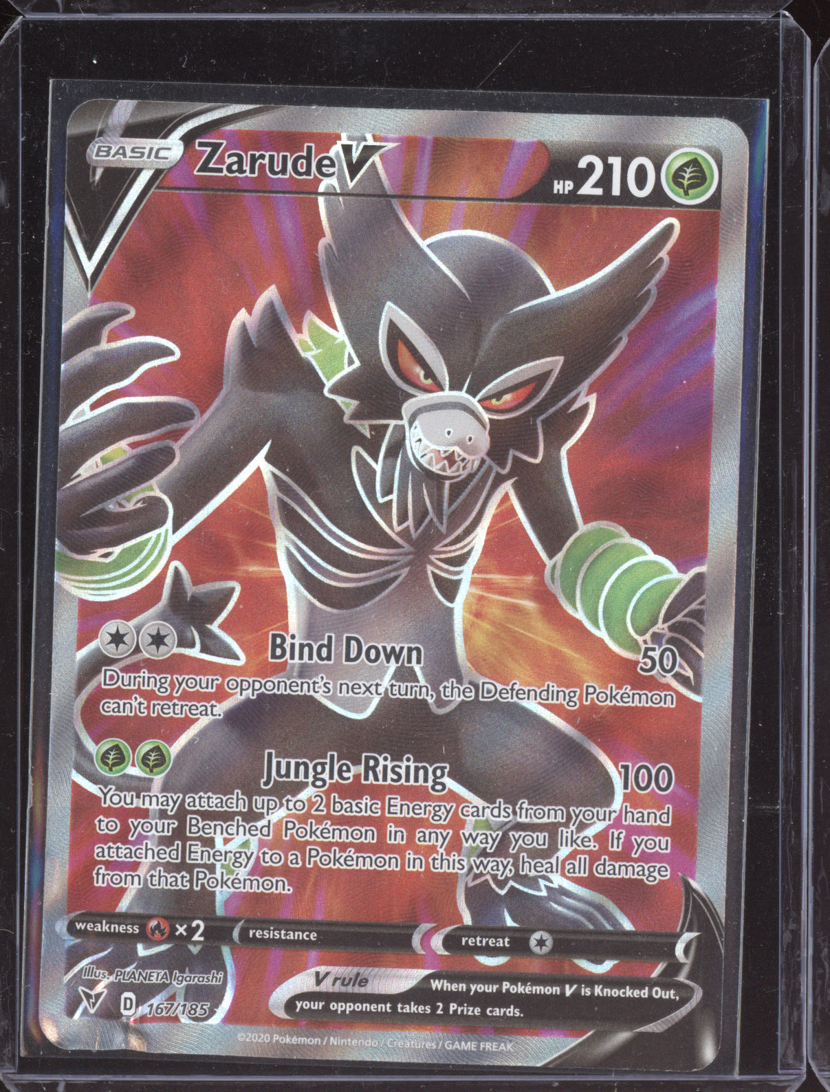Zarude V 2020 Pokemon Vivid Voltage Ultra Rare 167/185