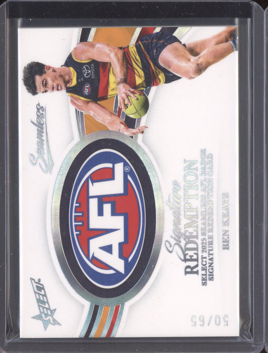 Ben Keays 2025 Select Seamless AFL Badge Signature Redemption 50/65