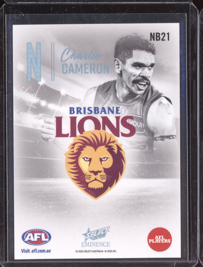 Charlie Cameron 2025 Select Eminence Platinum Nameplate 13/40