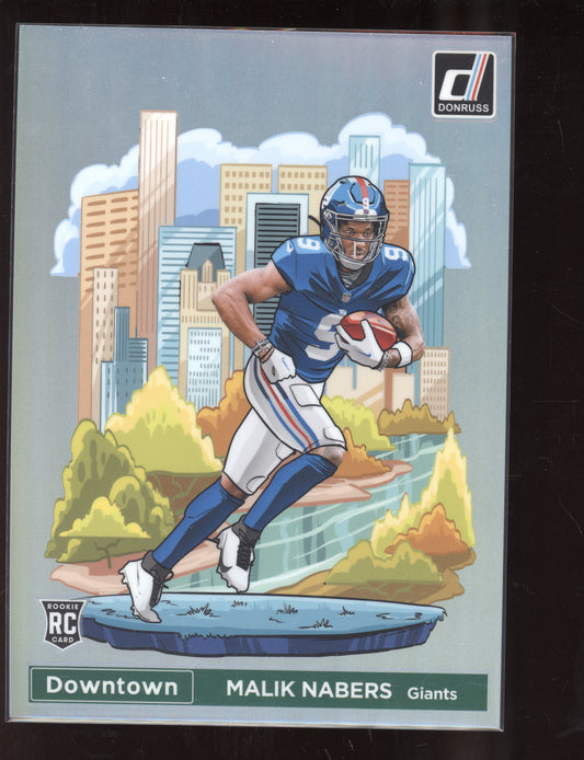 Malik Nabers 2024 Panini Donruss Oversized Jumbo Downtown RC