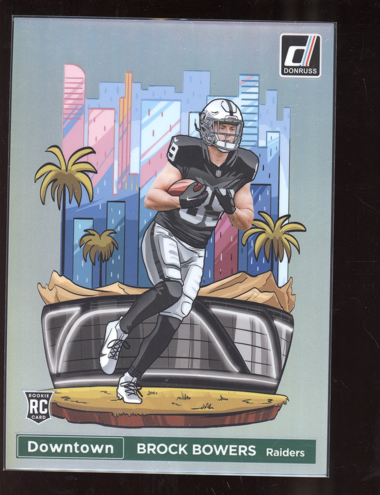 Brock Bowers 2024 Panini Donruss Oversized Jumbo Downtown RC