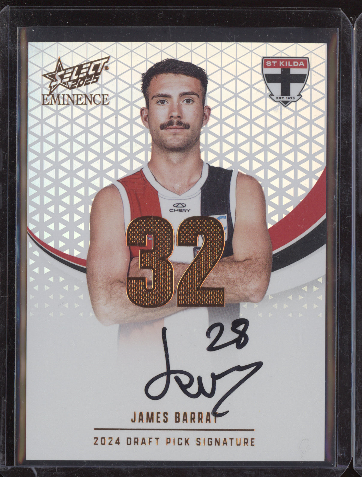 James Barrat 2025 Select Eminence Draft Pick Signature Cooper RC 183/195
