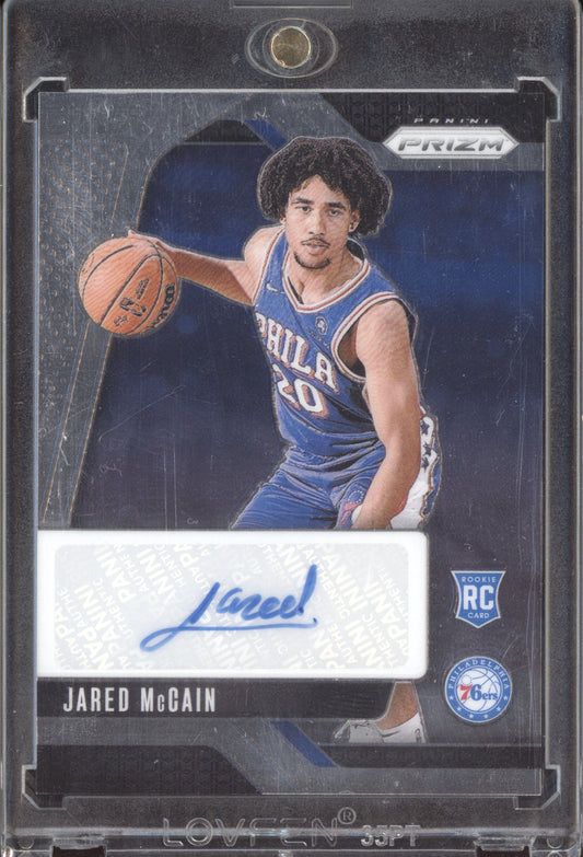 Jared McCain 2024-25 Panini Prizm Auto RC