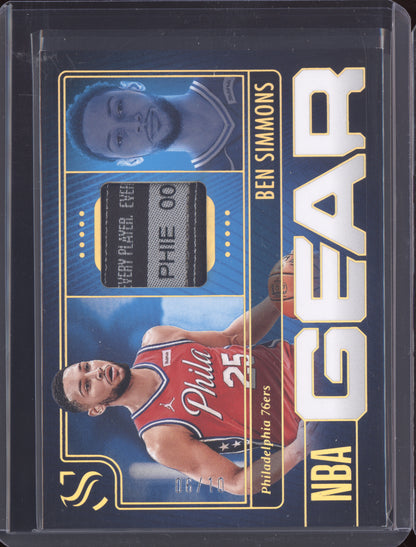 Ben Simmons 2024 Panini Silhouette Tag NBA Gear 06/10