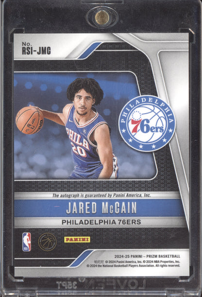 Jared McCain 2024-25 Panini Prizm Auto RC