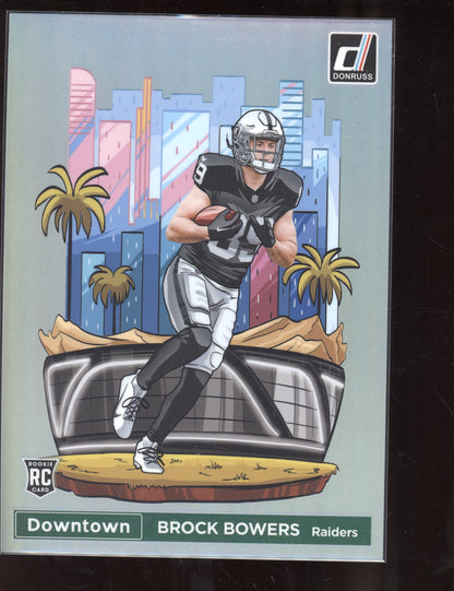 Brock Bowers 2024 Panini Donruss Oversized Jumbo Downtown RC